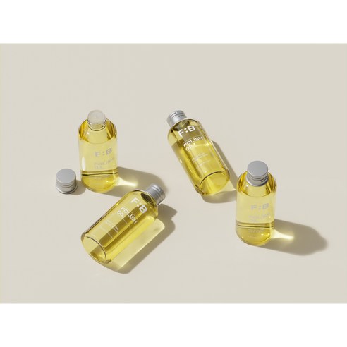 빛나는 머릿결, 포뷰트 웨트 폴리쉬 헤어오일로 완성하세요.