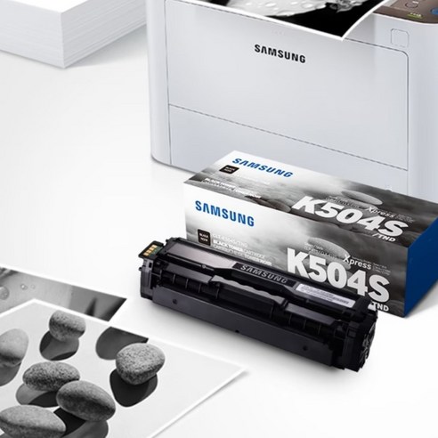 생생한 컬러, 완벽한 인쇄: 삼성전자 컬러 레이저프린터 토너 CLT-K504S/TND