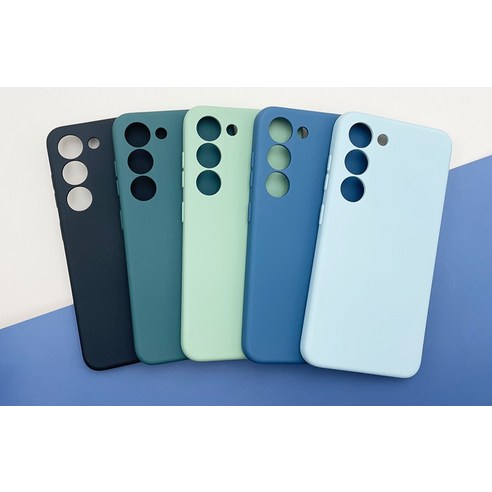 파스텔톤의 세련미와 탄력 있는 보호력으로 갤럭시 S23+를 동시에 감싸는 CRB 젤리 케이스