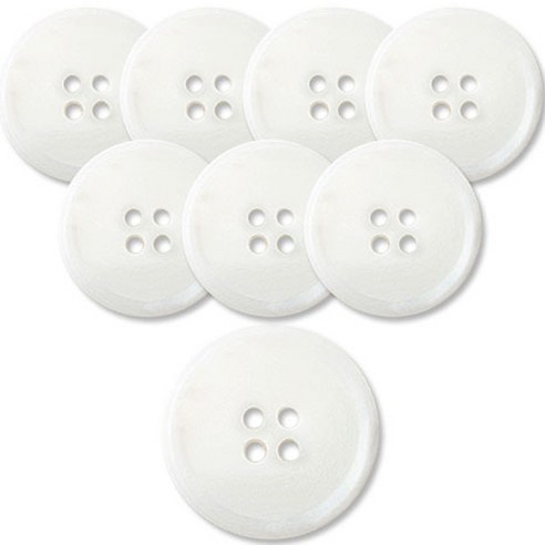 동대문단추왕 고급 무광 코트 가디건 단추 15mm, 화이트메시아, 8개