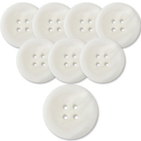 동대문단추왕 고급 무광 코트 가디건 단추 15mm, 화이트메신저, 8개