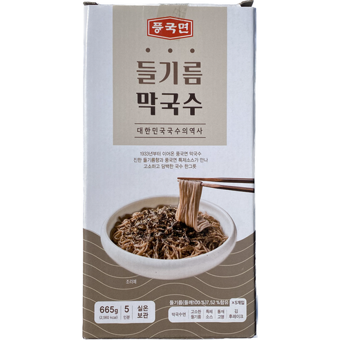 풍국면 들기름 막국수, 665g, 1개