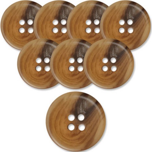 동대문단추왕 고급 무광 코트 가디건 단추 베이지 25mm, 썸데이, 8개