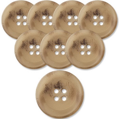 동대문단추왕 고급 무광 코트 가디건 단추 베이지 25mm, 모던 LBG, 8개