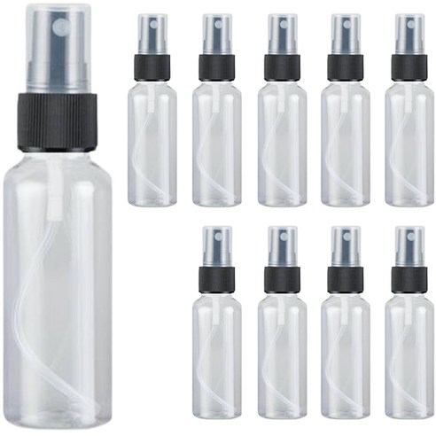 향수 미스트 스프레이 공병 용기 30ml, 검정(캡), 10개