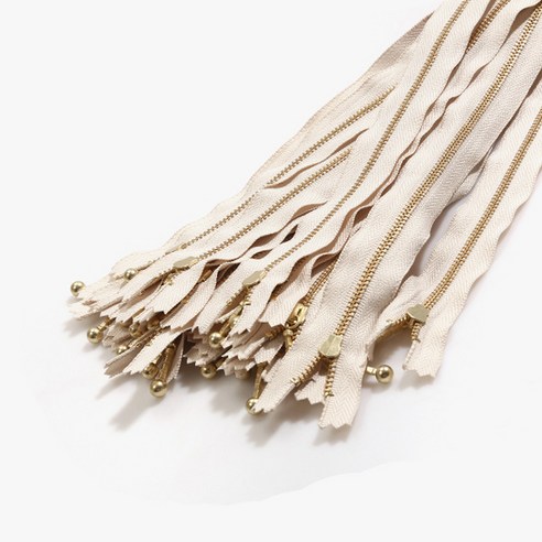 와이케이케이 금색지퍼 1 30cm, 아이보리, 25개