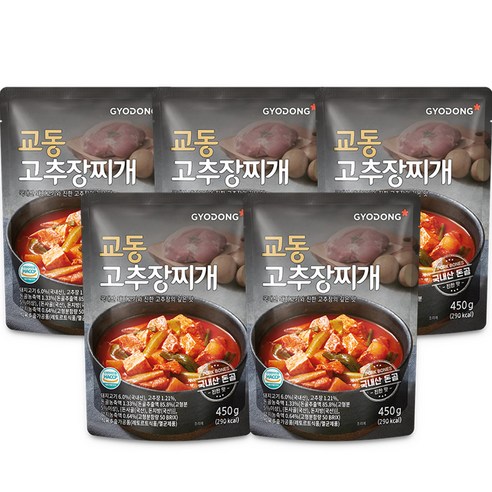 교동식품 고추장 찌개, 450g, 3개