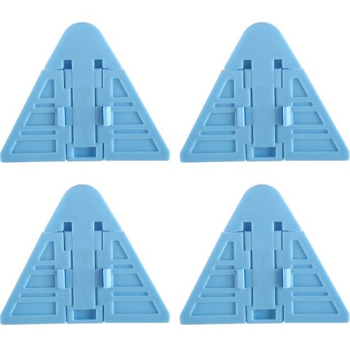 GUNU 트라이앵글 미닫이 안전 잠금장치, 블루, 4개