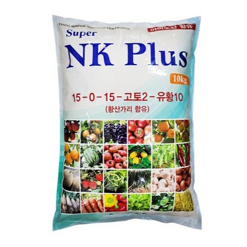 파머스케어 NK 플러스 비료 관주용 식물 종합영양제, 1개, 10kg 폴리인산칼륨