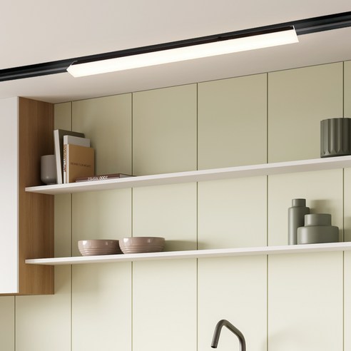 원하 티로드 레일조명 T7 600mm 티라인 LED 20W 주광색 삼성칩 플리커프리, 블랙