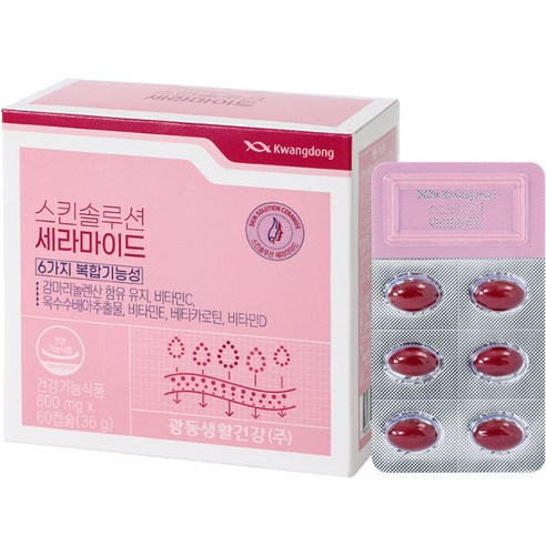 광동 스킨솔루션 세라마이드 36g, 60정, 1개