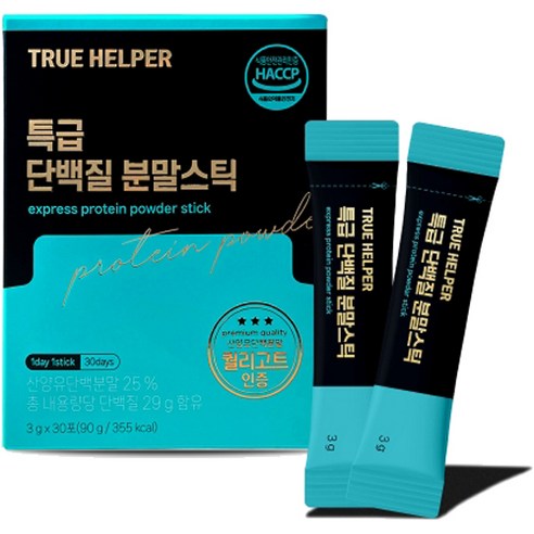 트루헬퍼 산양유 초유 단백질 쉐이크 분말 특급 스틱 30p, 30g, 1개