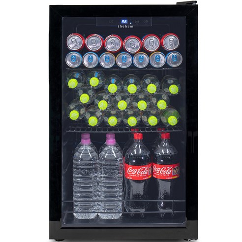 더함 홈바 쇼케이스 냉장고 126L 방문설치, R126D1-GI1NM, 블랙