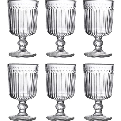 잇어스 빈티지 감성 고블렛잔 60ml, Type B, 6개
