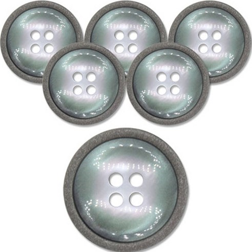 동대문단추왕 단추 21mm NS7, 그린, 6개