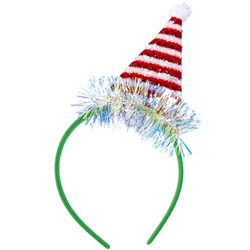 다사바바 크리스마스 파티장식 머리띠 빨간모자, 혼합색상