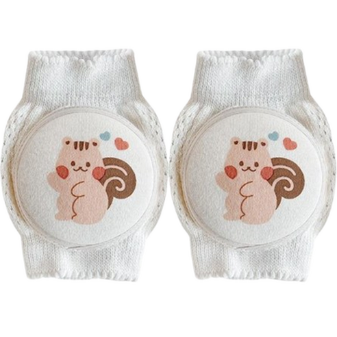 돗투돗 유아용 프린팅 2중 구름 스펀지 무릎보호대, 하트돗람이, 1세트
