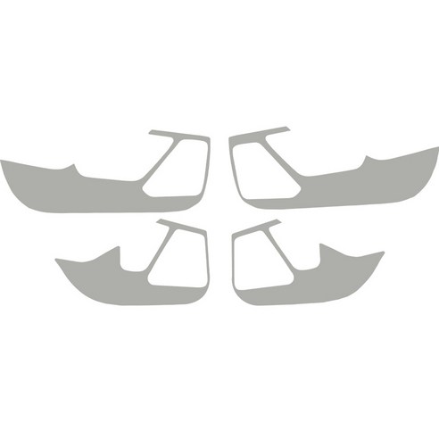메이튼 EV6 스크래치커버 순정 컬러 가죽 도어커버 세트, 컨텐츠 참조, C570-25 그레이