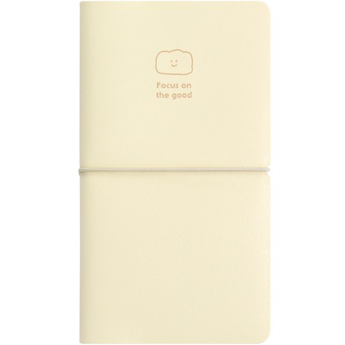 다이어리  인디고 2024 오늘의 온도 슬림 위클리 날짜 수첩형 주간 다이어리, 크림, 크림