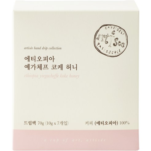 아티제 드립백 에티오피아 코케허니, 10g, 7개입, 1개