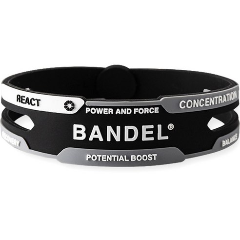 BANDEL 리액트 팔찌, 블랙화이트