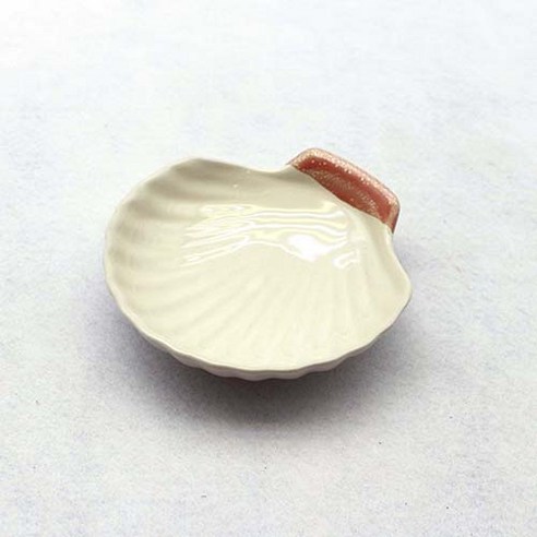 달소금 국산 도자기 조가비찬기, 마블핑크, 1개
