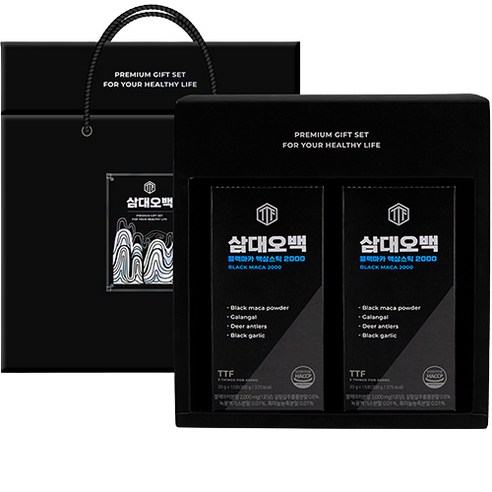 삼대오백 블랙마카 액상스틱 2000 15p + 쇼핑백, 300g, 2개