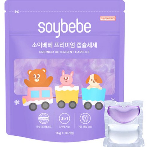 소이베베 프리미엄 캡슐세제 30p, 480g, 2개