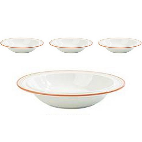 시라쿠스 메이플 파스타볼 코지 23cm, 레드, 4개