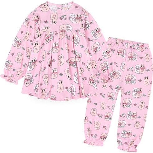 童裝 時尚 女童 服裝 睡衣 睡衣 套裝 女童 女孩 女童衣服
