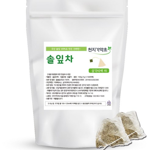 천지가약초 국내산 솔잎차 삼각티백 - 기타전통차류 | 쿠팡