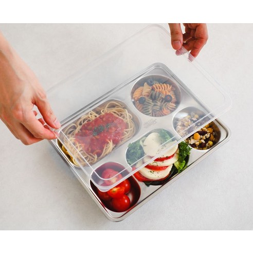 내구성 뛰어나고 다용도로 사용할 수 있는 Sisem 깊은 스텐 뚜껑 식판