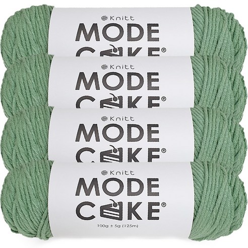 니뜨 모드케이크 뜨개실 100g, 15 민트, 4개