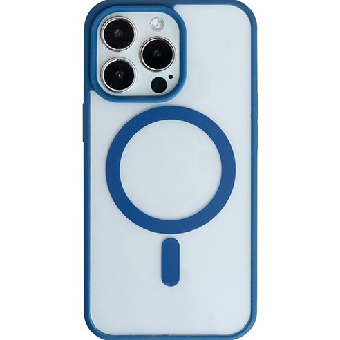 아이폰15 프로 색상  iRUDA 맥세이프 비비드 컬러 라인 휴대폰 케이스