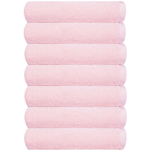 송월타올 앙팡 호텔수건 130g 30수, 베이비핑크, 7개