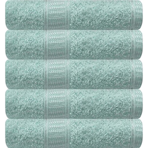 송월타올 아날도바시니 메르뜨 세면타월 120g 20수 면사, 민트, 5개