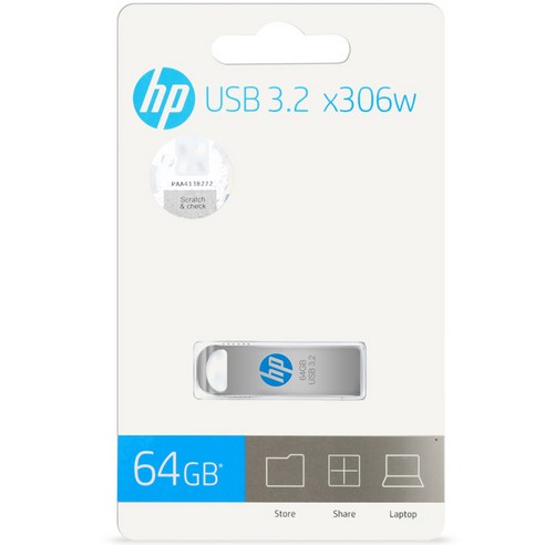 HP x306w 3.2 USB 메모리, 64GB eaget16gusb