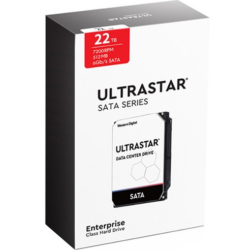 WD Ultrastar HDD DC HC570 AS, US7SAT220, 22TB