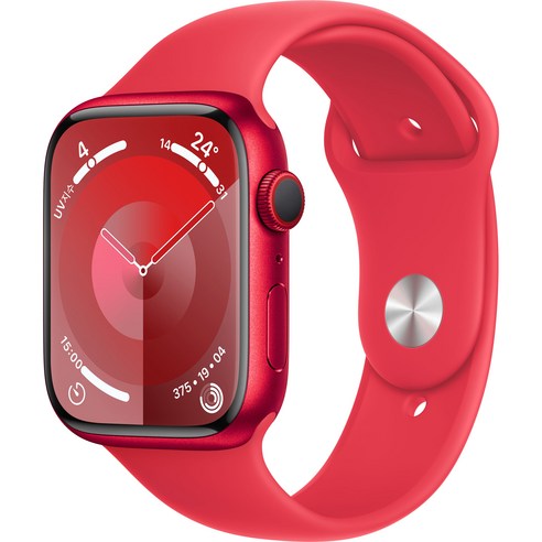 애플워치se2  Apple 애플워치 9 GPS+Cellular, 45mm, 알루미늄, (PRODUCT)RED / (PRODUCT)RED 스포츠 밴드, S/M