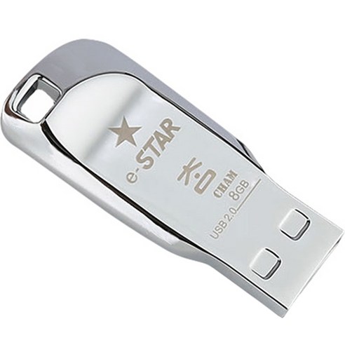 eSTARSSD 2 USB 메모리 실버 CHAM, 8GB
