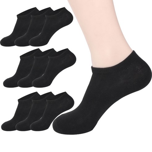 남성용 더기본 프리미엄 스니커즈 발목 양말 10켤레 세트