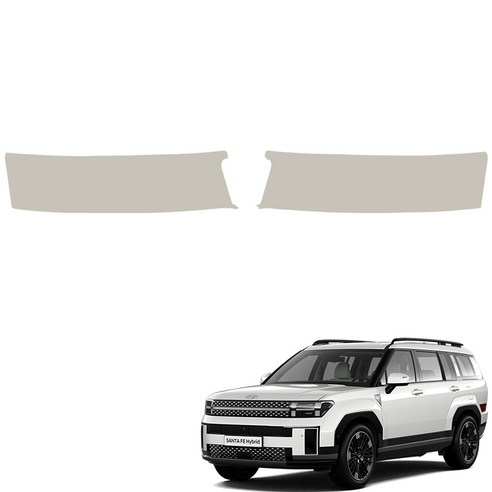 메이튼 순정 컬러 가죽 트렁크스텝 스크래치 커버, 디 올 뉴 싼타페 MX5, 바닐라 베이지 C362-20