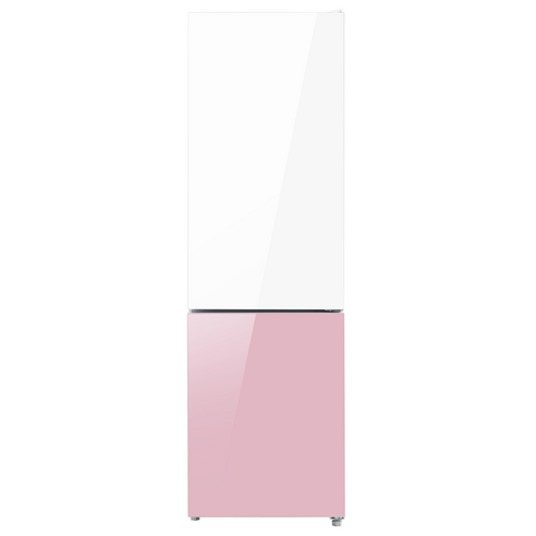 캐리어 모드비 피트인 파스텔 콤비 360 메탈 파워쿨링 냉장고 250L 방문설치, 핑크 + 화이트, MRNC251PSM1