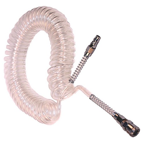 코리아뉴메틱 PU 우레탄 먼지제거 콤프레샤 코일호스 투명 10mm x 6.5mm x 10m, 1개