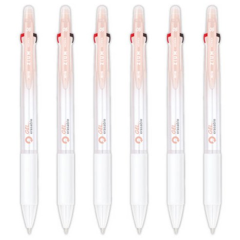 자바펜 지움3겔 지워지는 볼펜 0.5mm, 피치, 6개