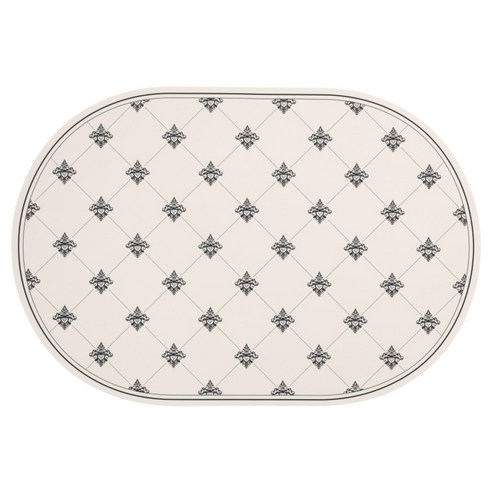 디아르 플래티넘 실리콘 방수 식탁매트 셈플리체, 오트밀베이지, 43 x 29.5 cm, 1개