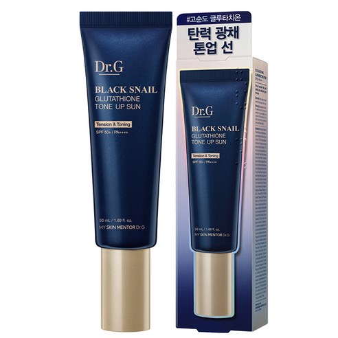 닥터지 블랙 스네일 글루타치온 톤업 선 SPF50+ PA++++, 100ml, 1세트