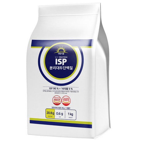 원데이뉴트리션 대명식품 ISP 분리대두 단백질 파우더 웨이프로틴, 1kg, 1개