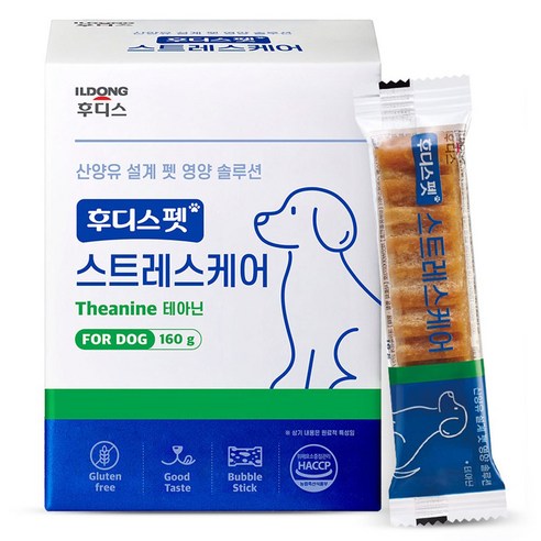 후디스펫 스트레스케어 테아닌 160g, 비프맛, 1개, 스트레스완화/안정/집중력관리