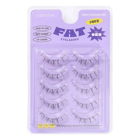 러비쉬 FAT 인조 속눈썹 29호, 1개